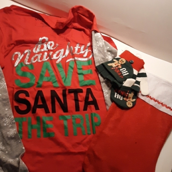 Wound Up Christmas shirt stocking glove set - Picture 1 of 5